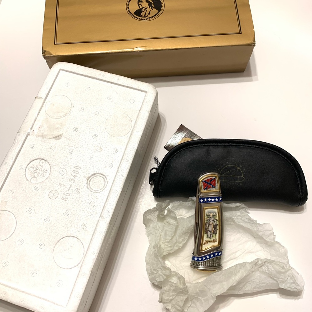 Franklin Mint Robert E Lee With Box & Case